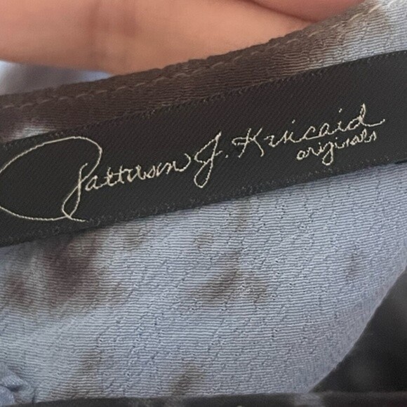 Patterson J Kincaid blue tie dye layered dress size medium. - Picture 7 of 8